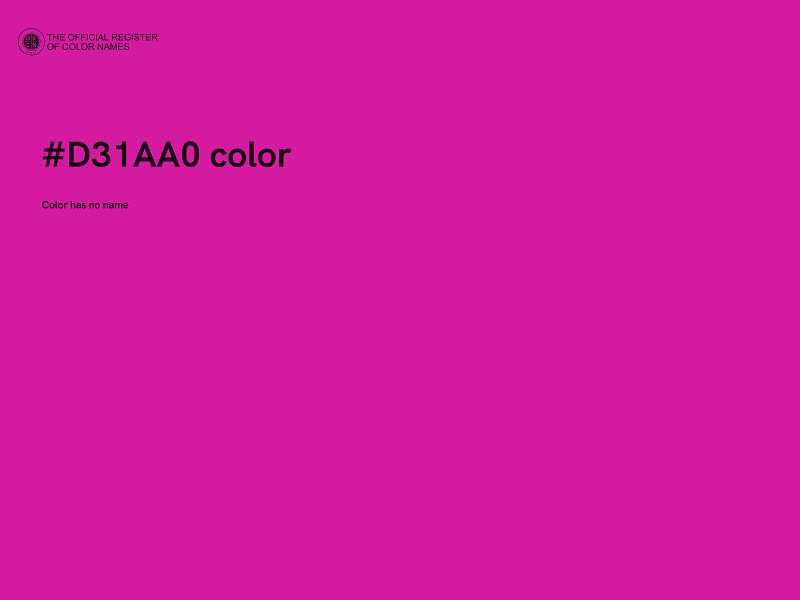 #D31AA0 color image