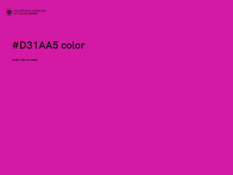 #D31AA5 color image