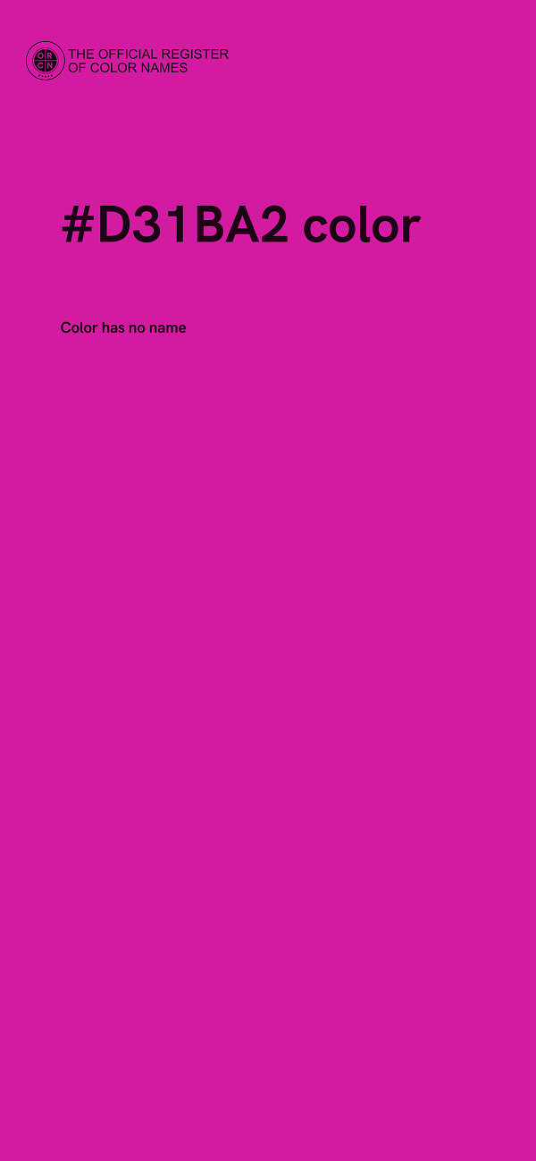 #D31BA2 color image
