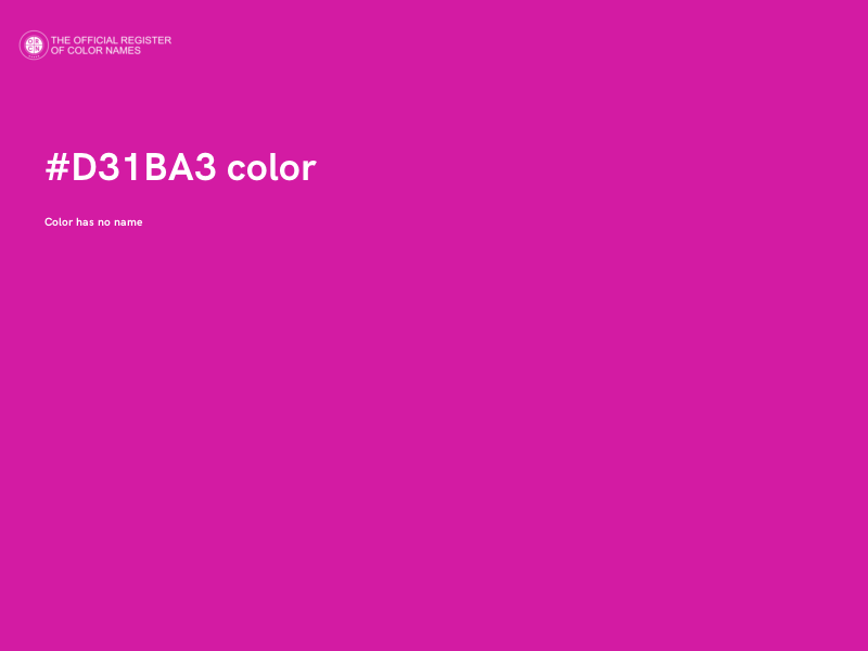#D31BA3 color image