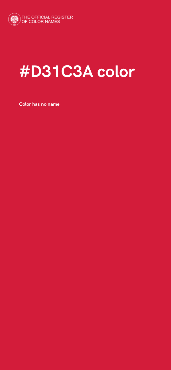 #D31C3A color image