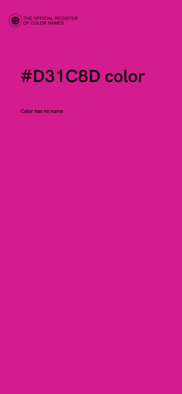 #D31C8D color image