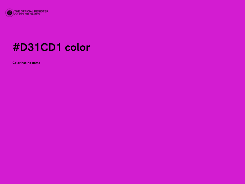 #D31CD1 color image