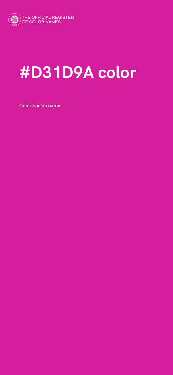 #D31D9A color image