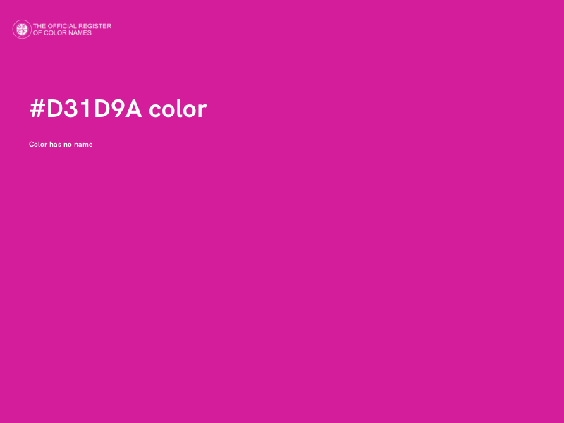 #D31D9A color image