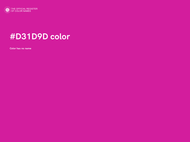 #D31D9D color image