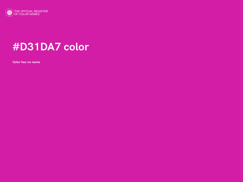 #D31DA7 color image