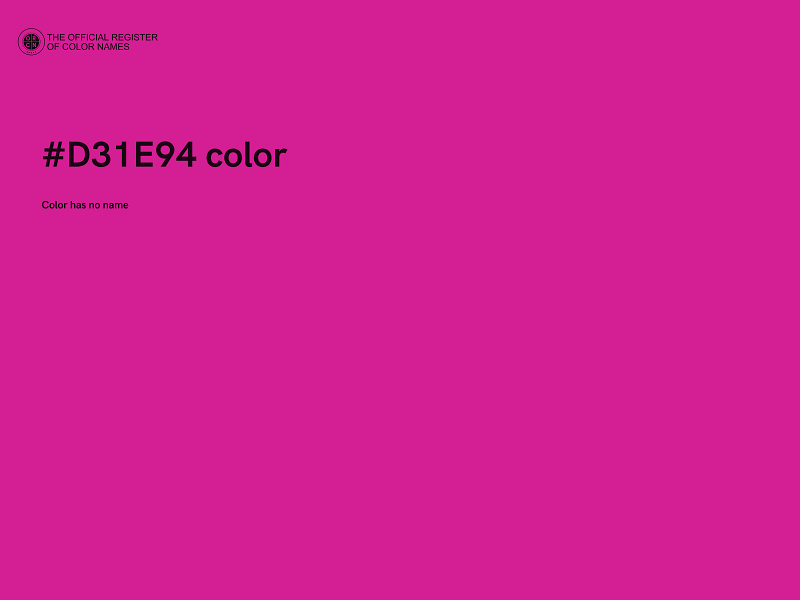 #D31E94 color image