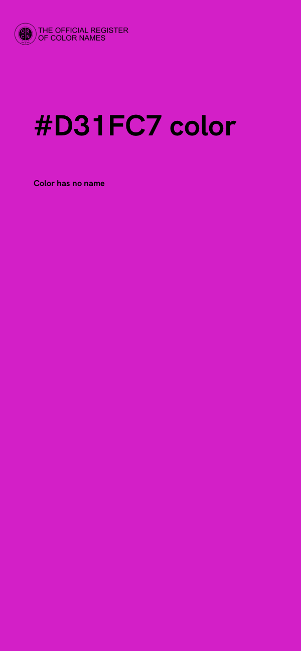 #D31FC7 color image