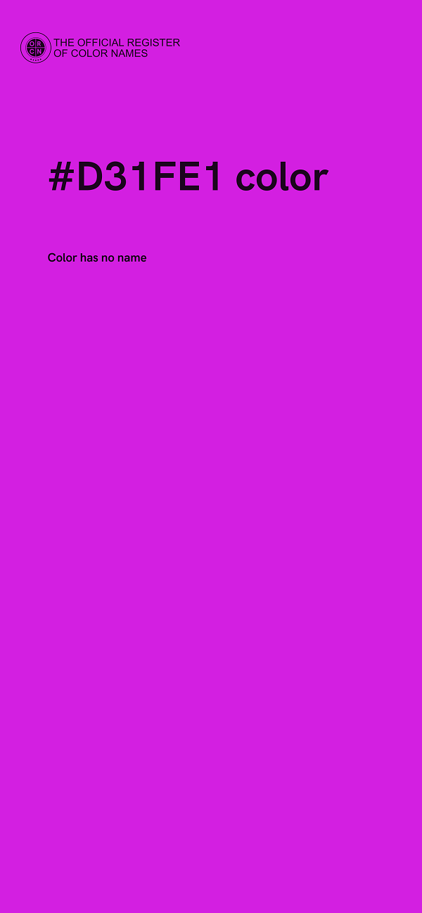 #D31FE1 color image