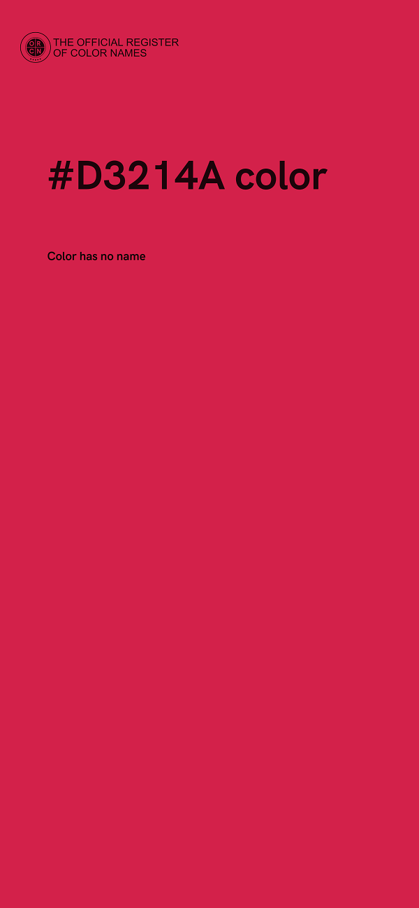 #D3214A color image