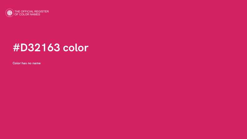 #D32163 color image
