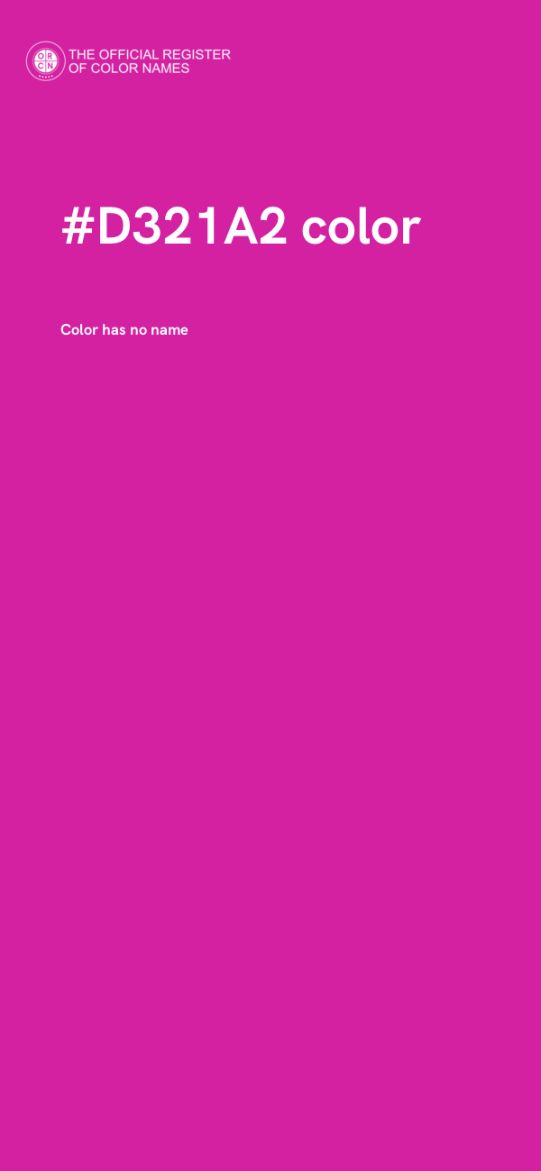 #D321A2 color image