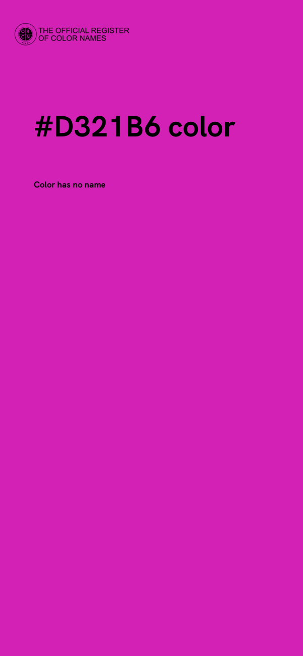 #D321B6 color image