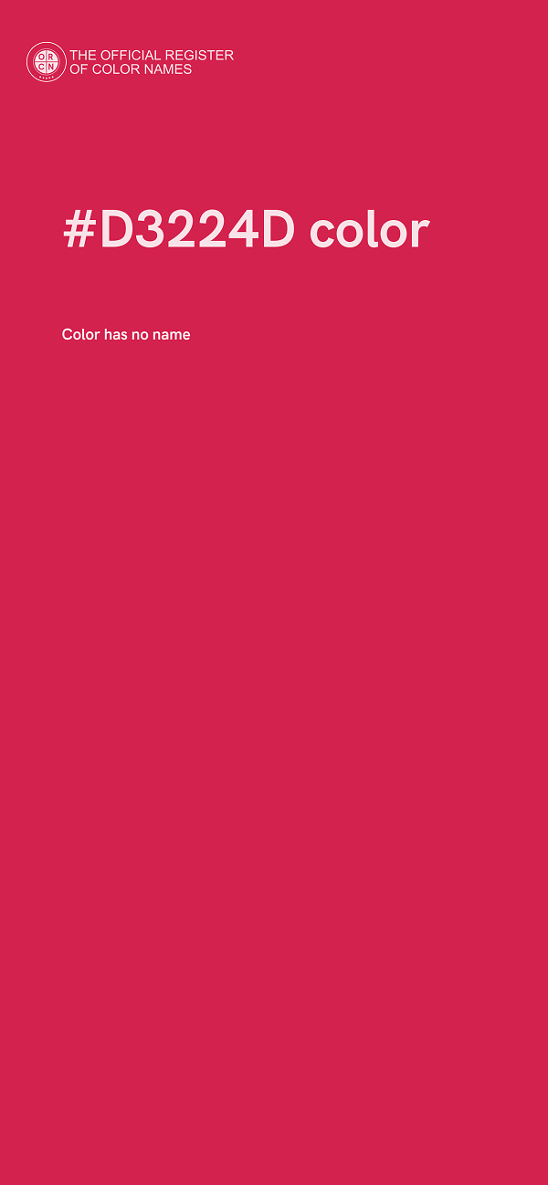 #D3224D color image