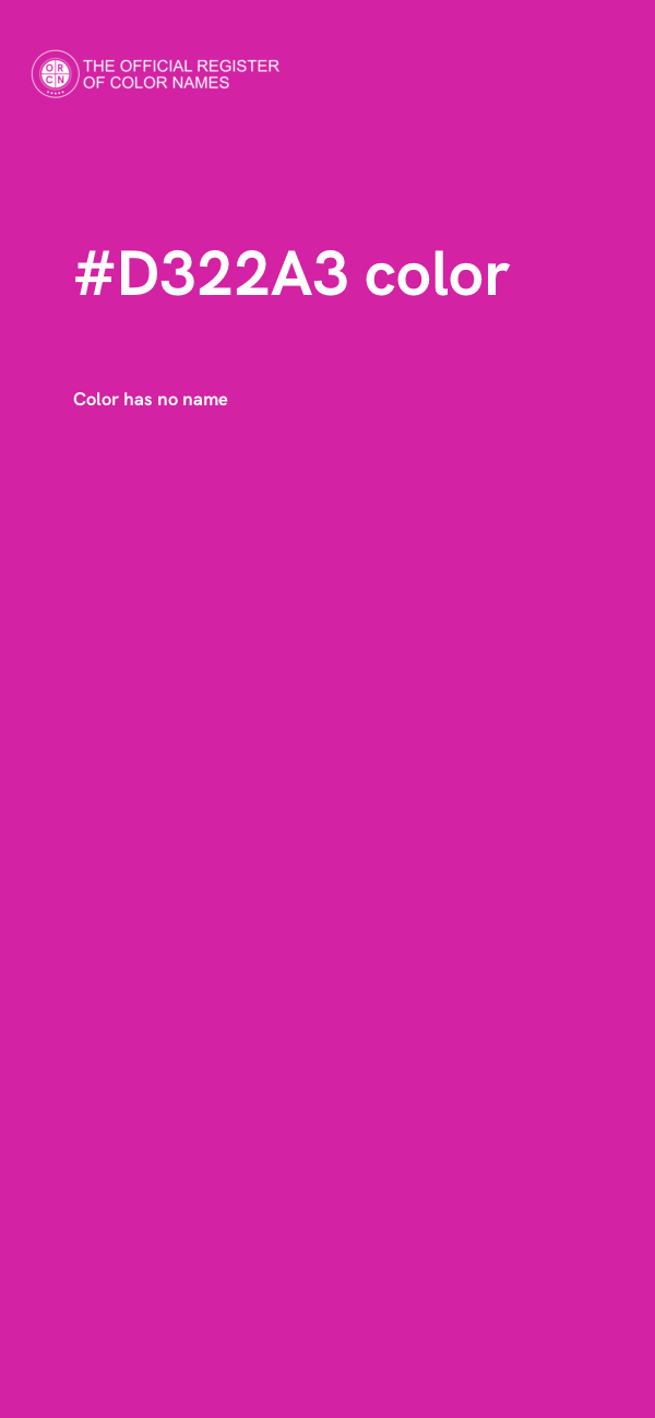 #D322A3 color image