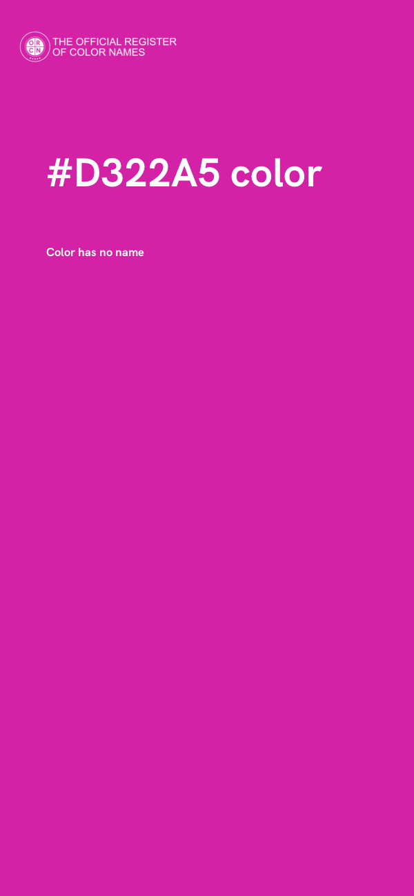 #D322A5 color image