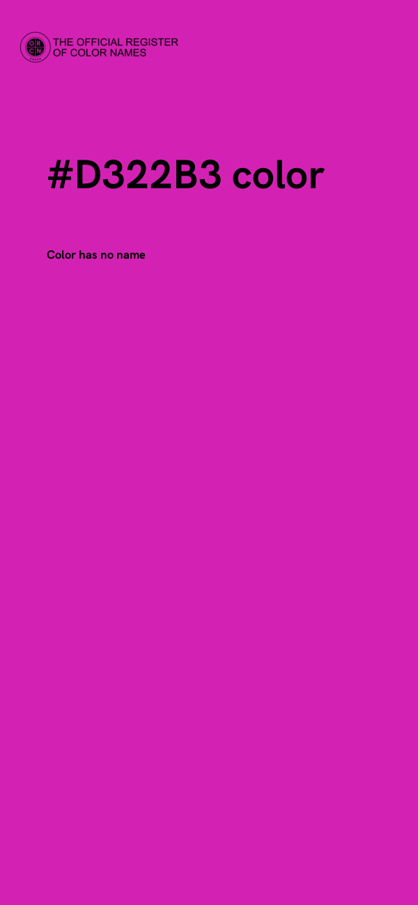 #D322B3 color image