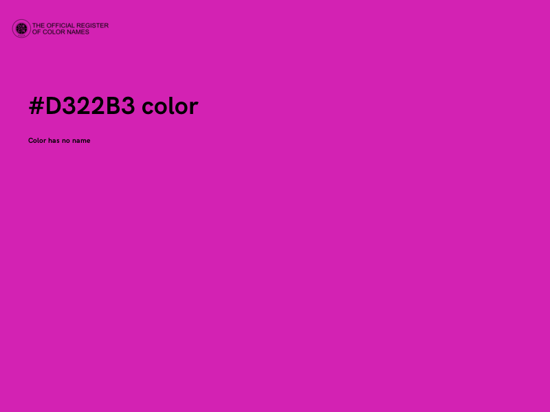 #D322B3 color image