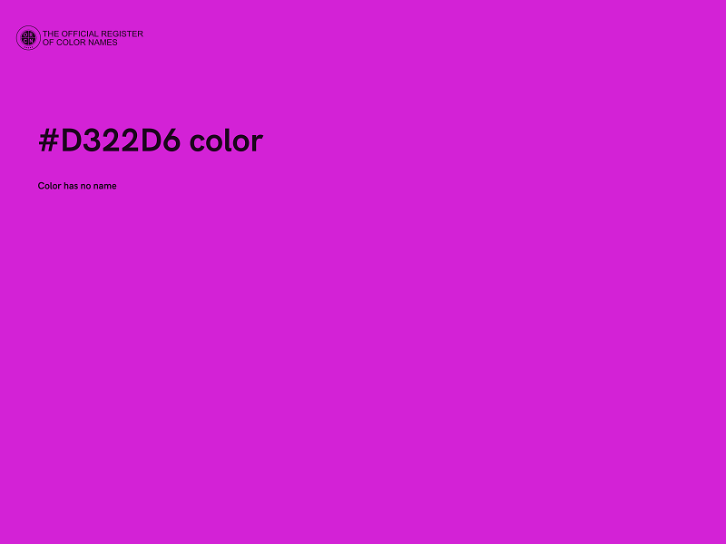 #D322D6 color image