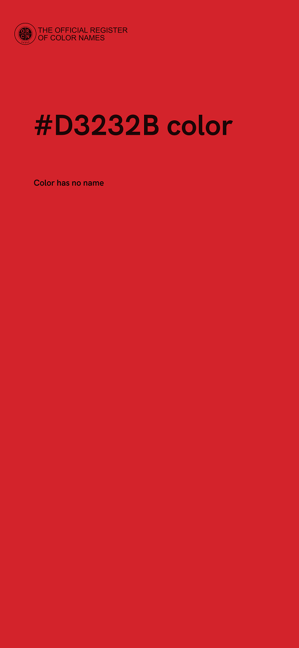 #D3232B color image