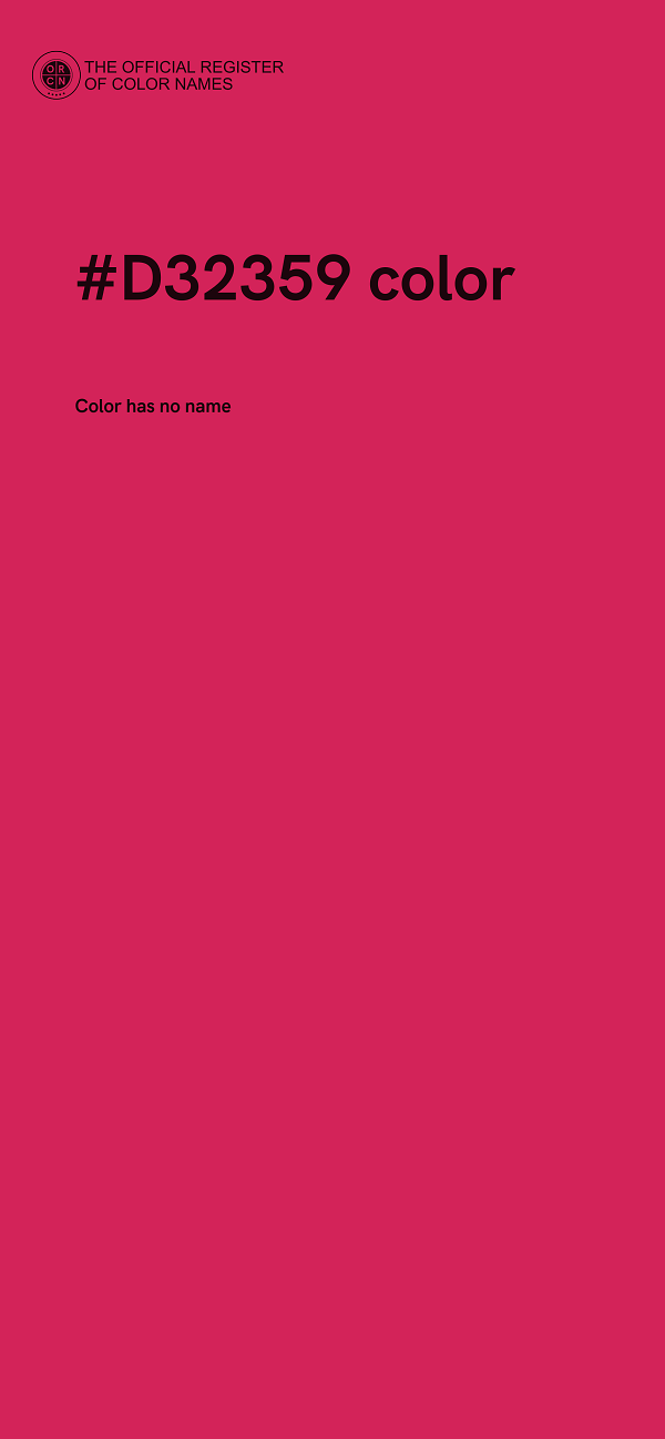 #D32359 color image