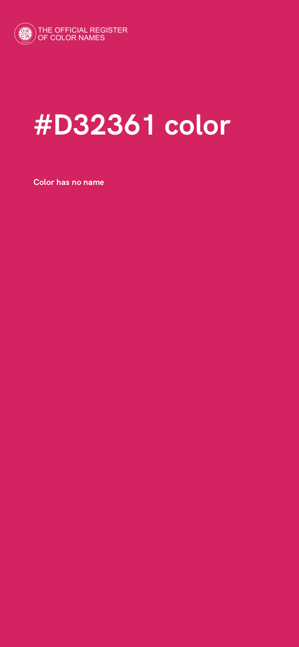 #D32361 color image