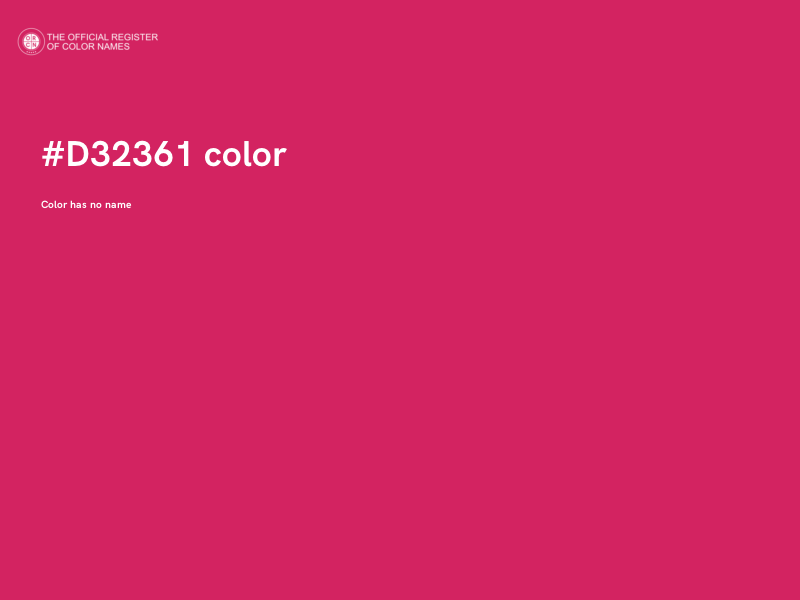 #D32361 color image