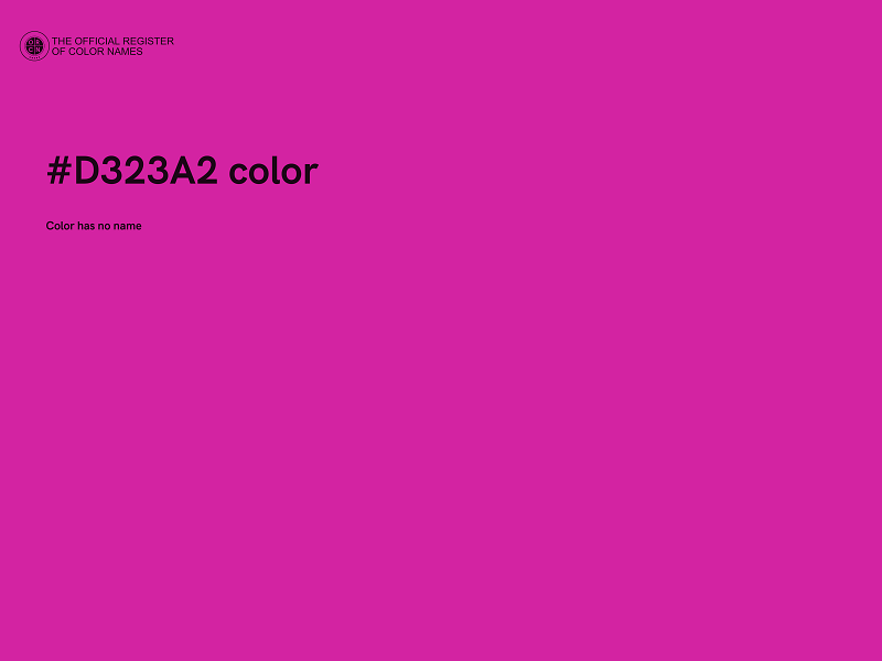 #D323A2 color image