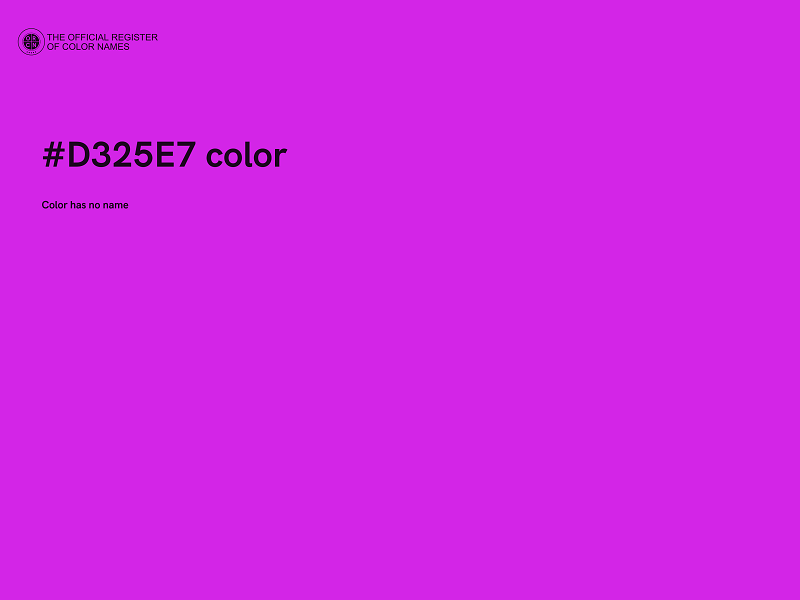 #D325E7 color image