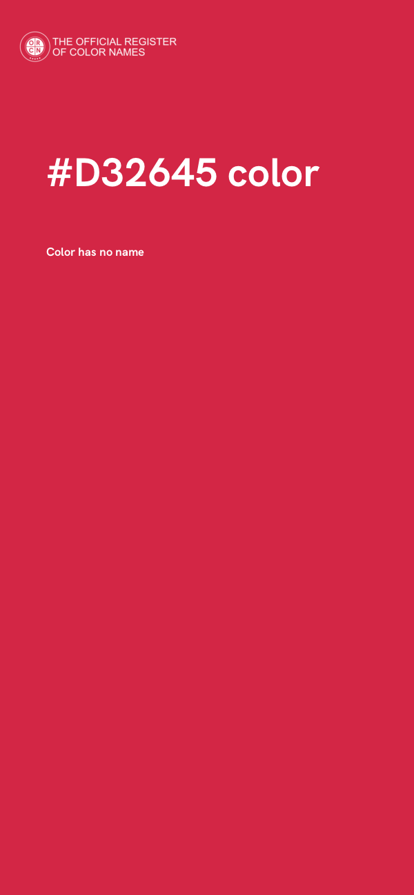 #D32645 color image