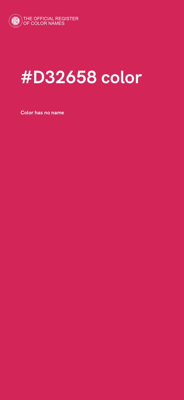 #D32658 color image