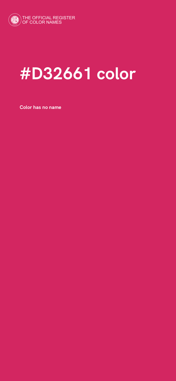 #D32661 color image