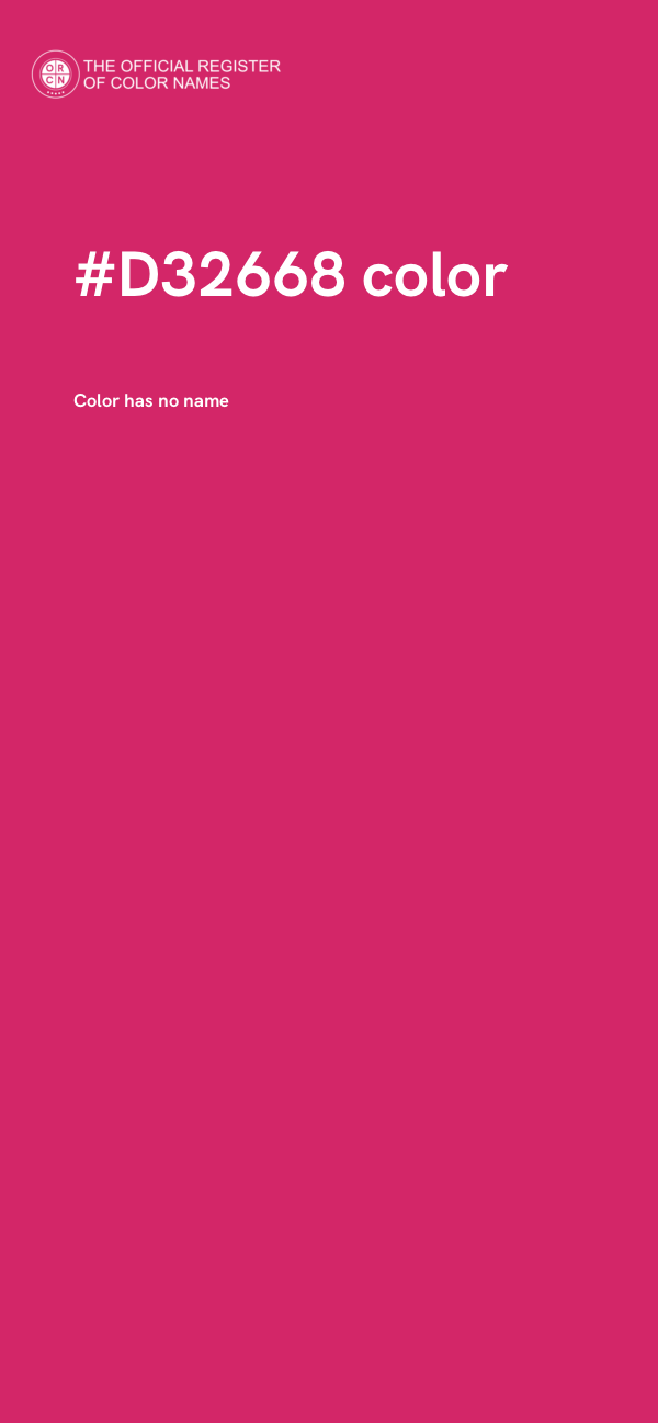 #D32668 color image