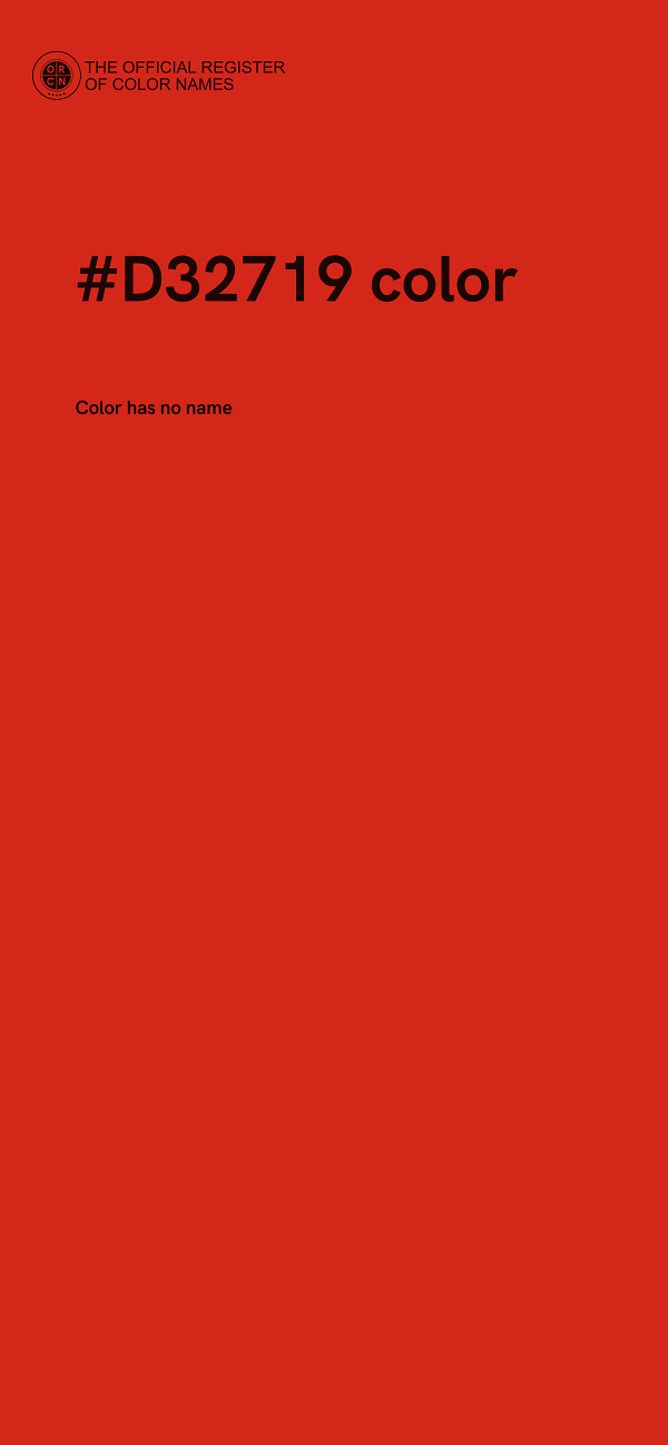 #D32719 color image