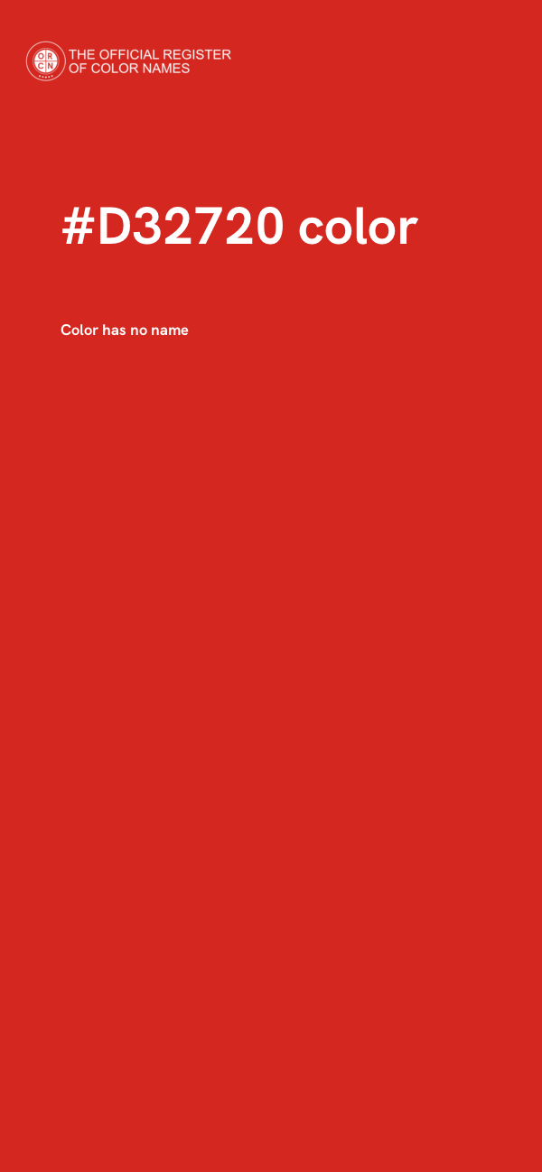 #D32720 color image
