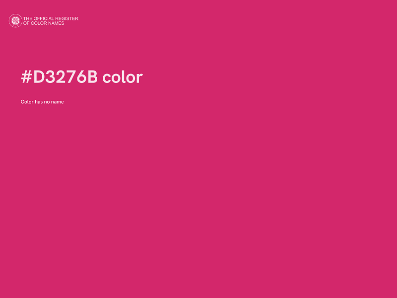 #D3276B color image