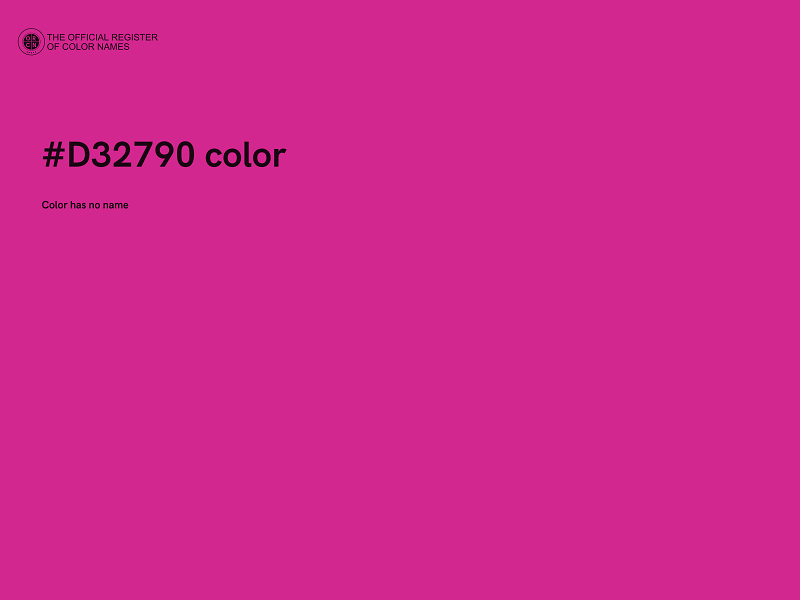 #D32790 color image