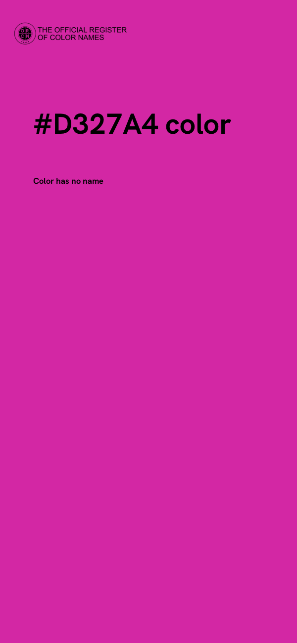 #D327A4 color image
