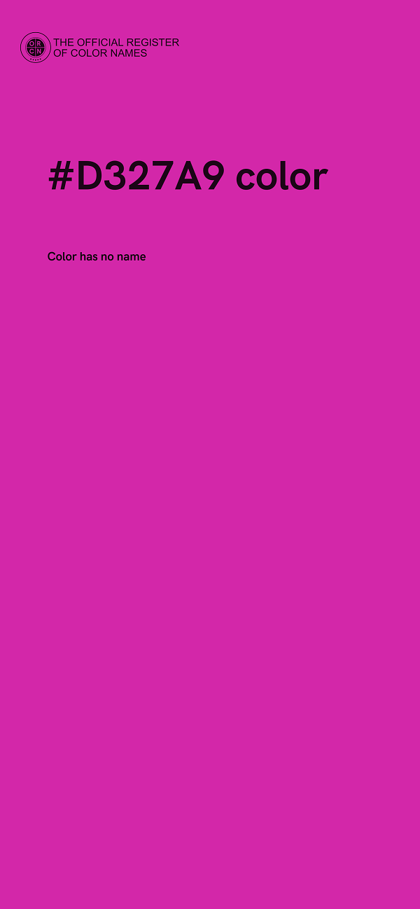#D327A9 color image