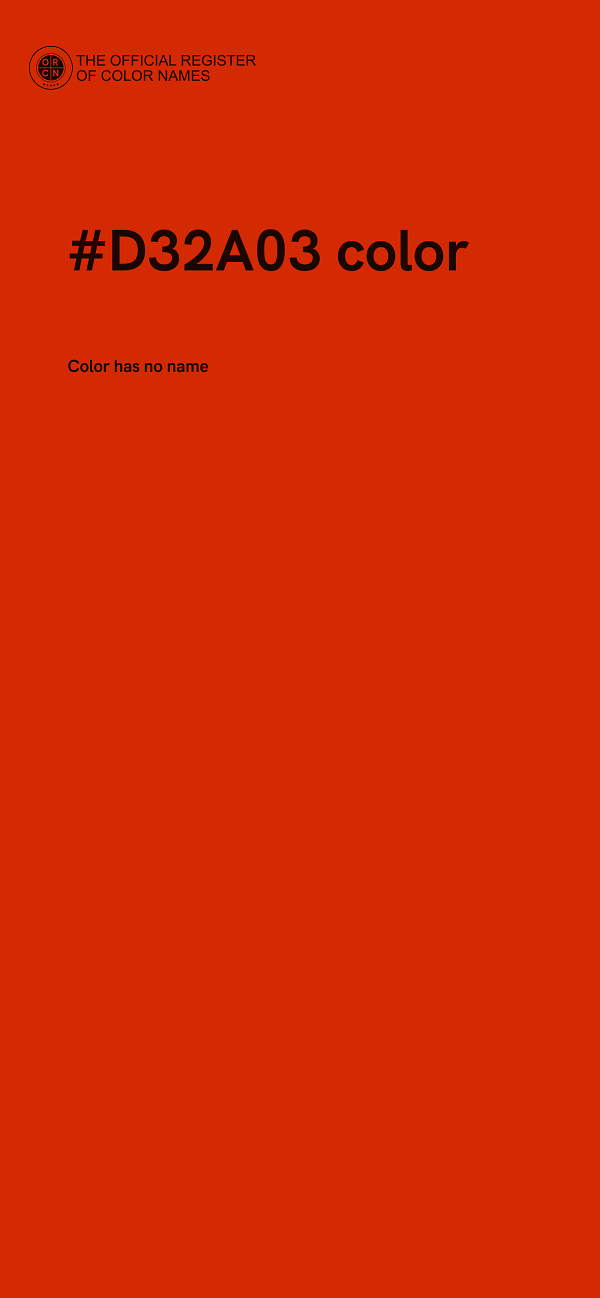 #D32A03 color image