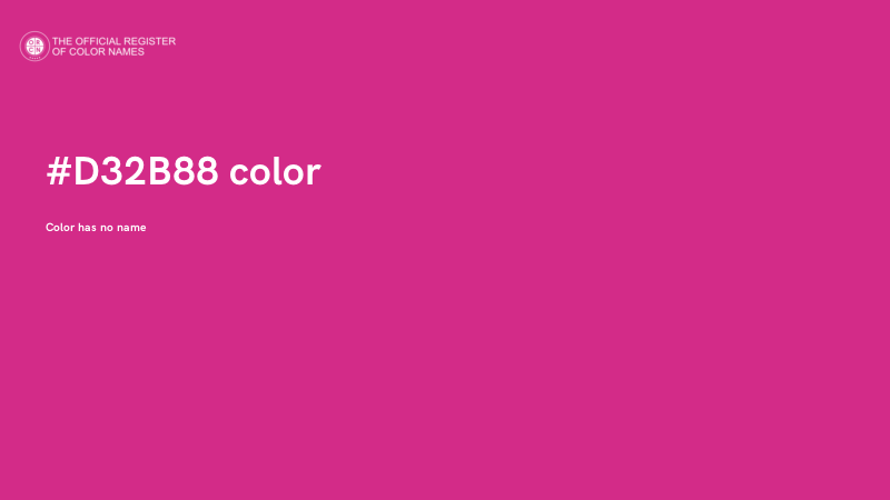 #D32B88 color image