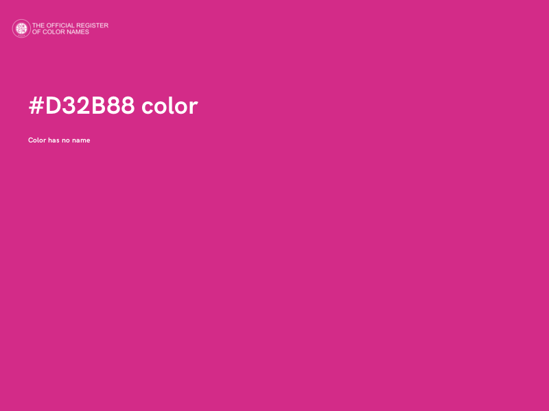 #D32B88 color image