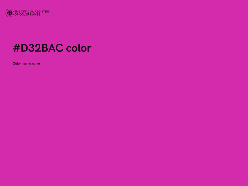 #D32BAC color image