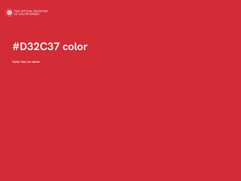 #D32C37 color image