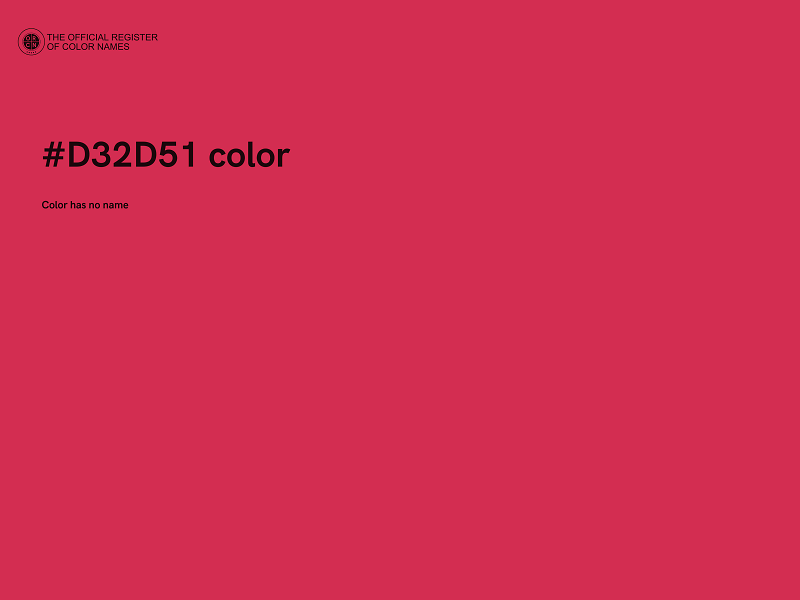 #D32D51 color image