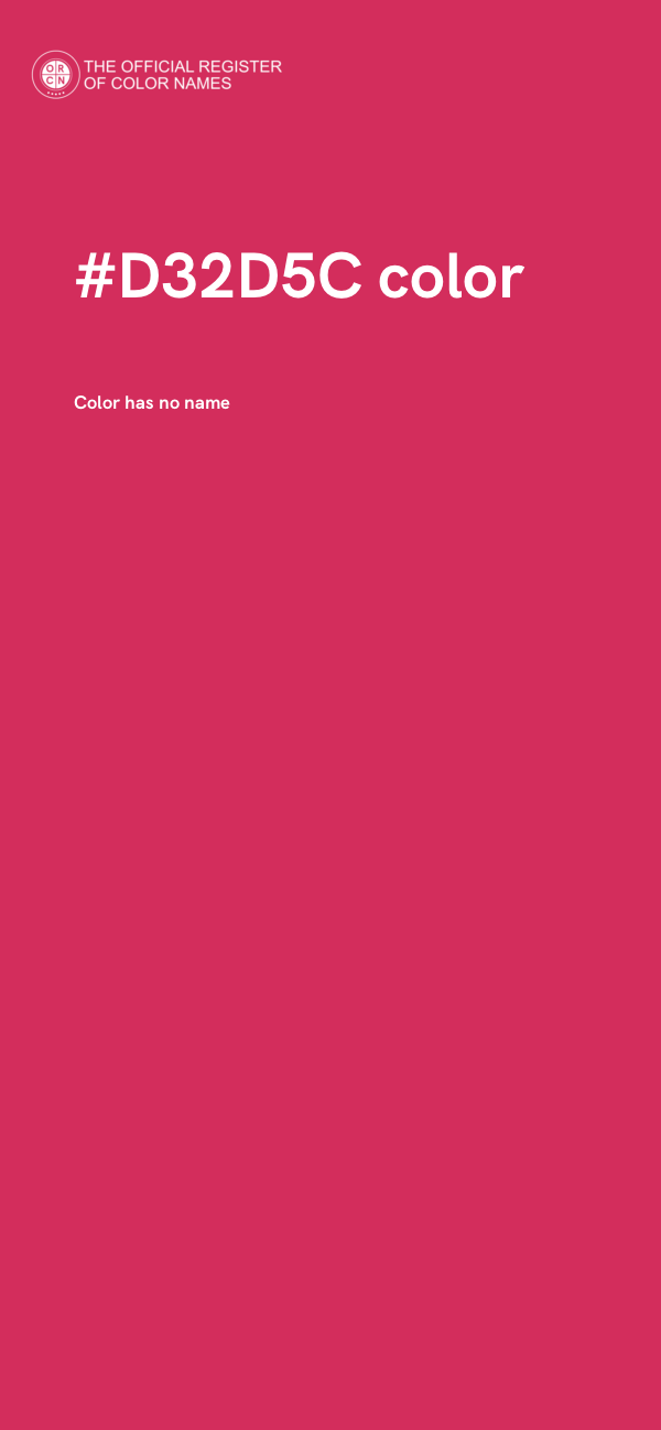 #D32D5C color image