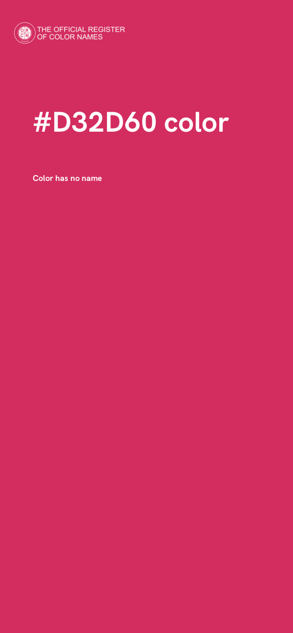 #D32D60 color image