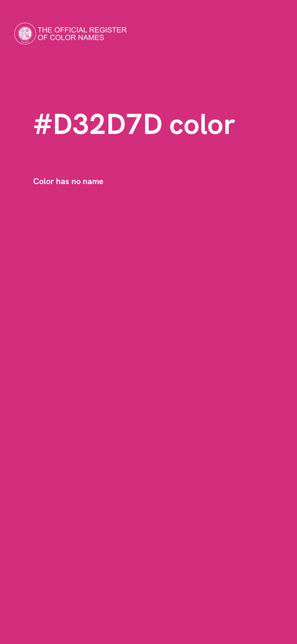 #D32D7D color image