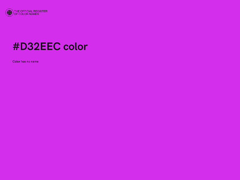 #D32EEC color image